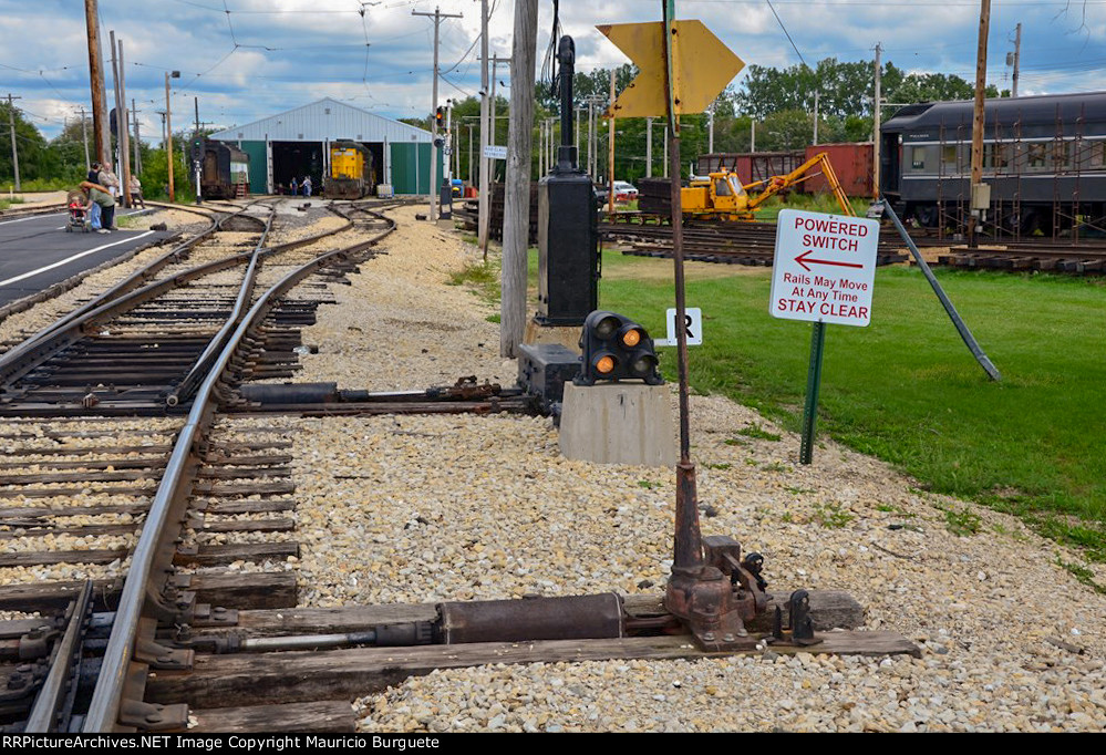 Track heading to the Depot